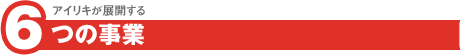アイリキが展開する6つの事業